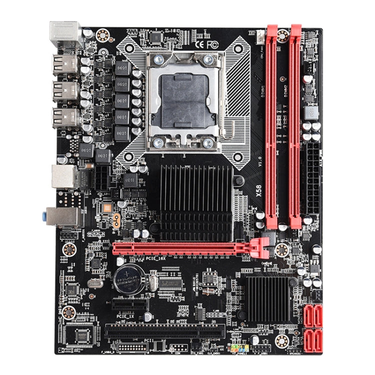 X58 2.0 DDR3 Desktop Computer Mainboard, Support for All Series LGA 1366 Processor, Discrete Graphics