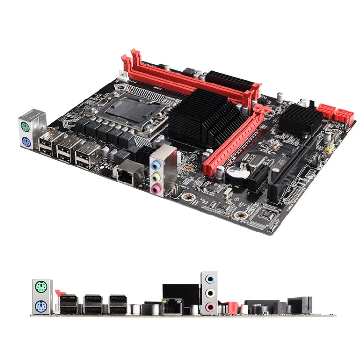 X58 2.0 DDR3 Desktop Computer Mainboard, Support for All Series LGA 1366 Processor, Discrete Graphics