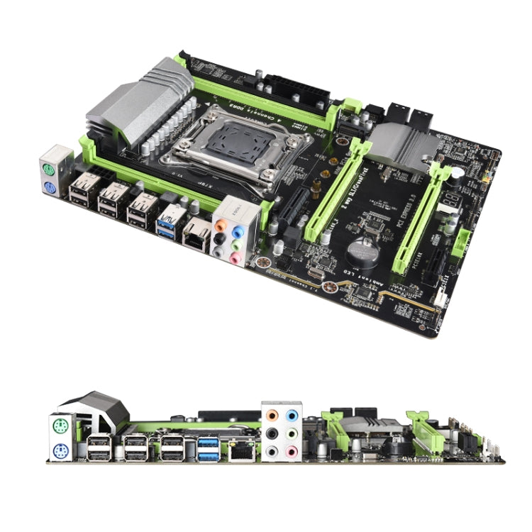 X79P DDR3 Desktop Computer Mainboard, Support for Intel E5 & E5V2 & Core i7 Series 2011 Pin Processor, Discrete Graphics