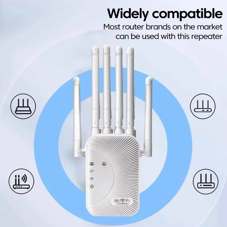 SM-011 Six-antenna 1200M Repeater WiFi Wireless Router