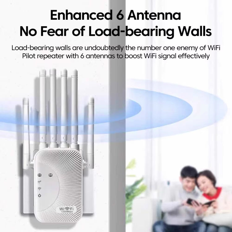 SM-011 Six-antenna 1200M Repeater WiFi Wireless Router
