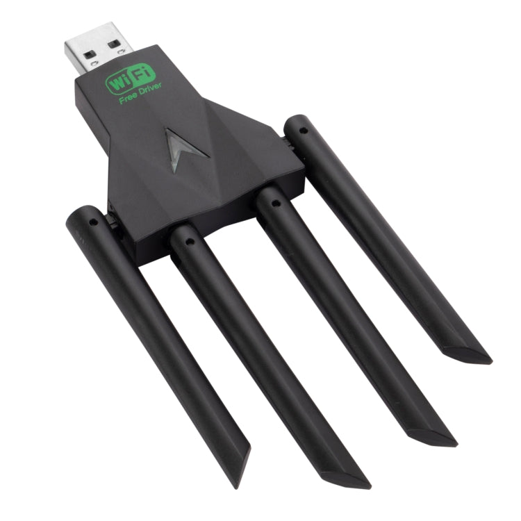 1300Mbps 5G Wireless Network Card Gigabit Dual Band Driver-free USB WiFi Receiver