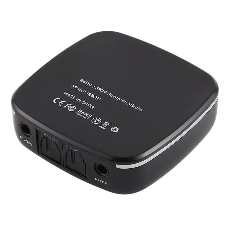 JRBC03 2 in 1 Toslink / SPDIF Optical Bluetooth Audio Receiver Transmitter Adapter (Black)
