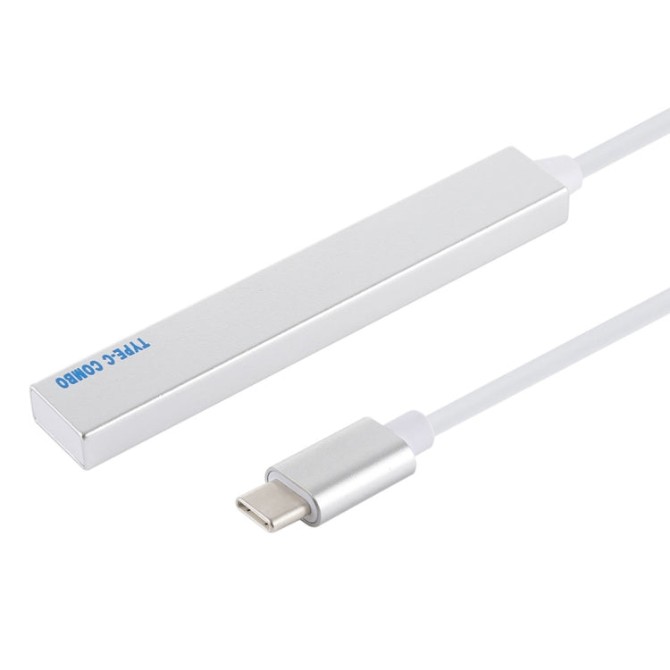 T-809B TF Card Reader + 3 x USB 3.0 Ports to USB-C / Type-C HUB Converter, Cable Length: 13cm