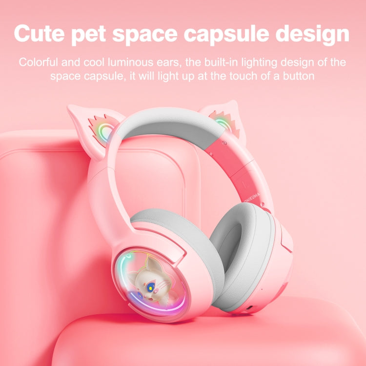 B5 Cat Ear Design USB-C / Type-C RGB Wireless Bluetooth HiFi Headset