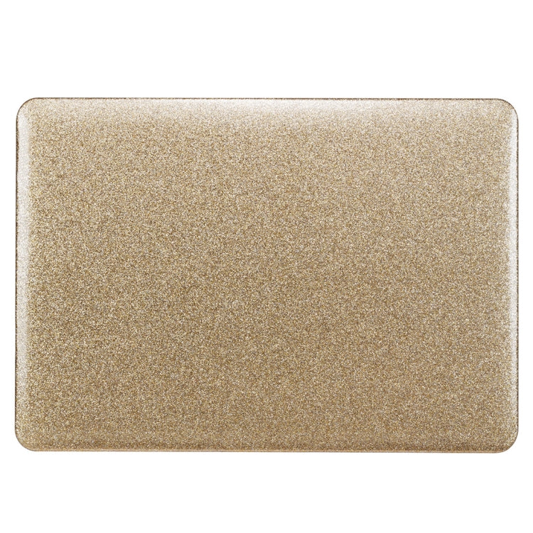 Glittery Powder Laptop PU Leather Paste Case for Macbook Retina 13.3 inch A1425 / A1502 (Gold)