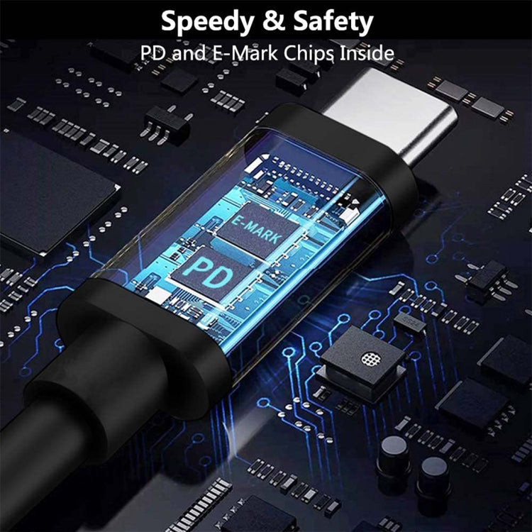 PD65W USB-C / Type-C Elbow to 5.5 x 2.5mm Laptop Power Charging Cable 1.5m  - Black