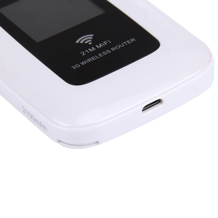LY80 Pocket 21Mbps High Speed 3G Wireless Mobile Terminal Wifi Router(White)