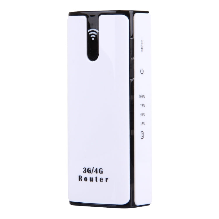 LY50 3G High Speed 21.6Mbps WCDMA HSPA+ Mini Mobile WiFi Router, Support 4400mAh Power Bank Charger(White)