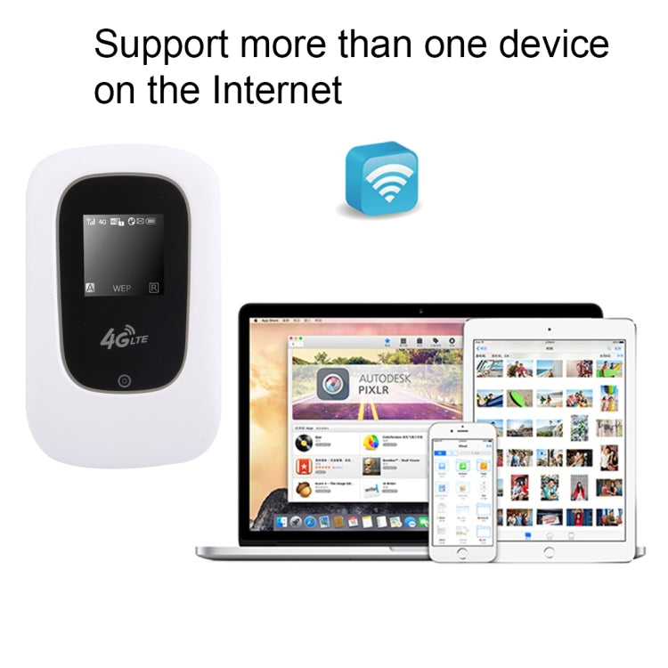 K8 Pocket 150Mbps High Speed 4G Wireless Mobile Wifi Router(White)