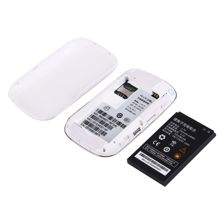 K8 Pocket 150Mbps High Speed 4G Wireless Mobile Wifi Router(White)