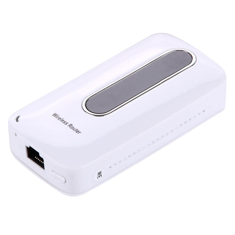 L10 3G Mini Mobile WiFi Router with LAN Port, Support 3000mAh Power Bank Charger(White)