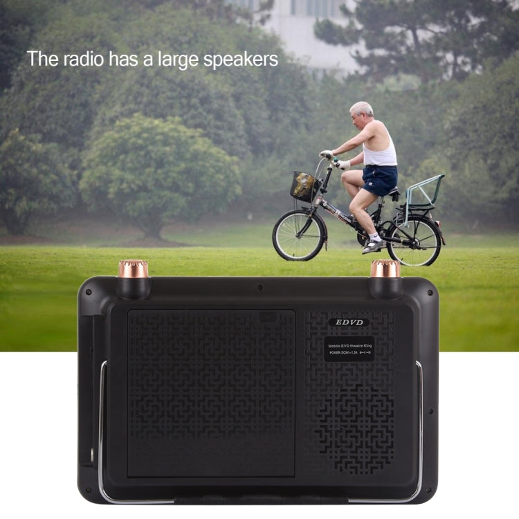 EV-1288 Portable EVD Multimedia Player Play-watching Machine with 9.8 inch HD LCD Screen & Remote Control