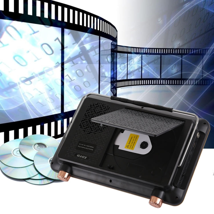 EV-1288 Portable EVD Multimedia Player Play-watching Machine with 9.8 inch HD LCD Screen & Remote Control