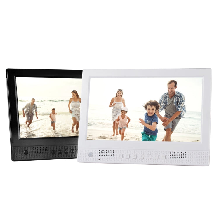 10.1 inch Ultra-thin Front Speaker With Human Body Induction Electronic Photo Album with LED Breathing Light Digital Photo Frame(Black)