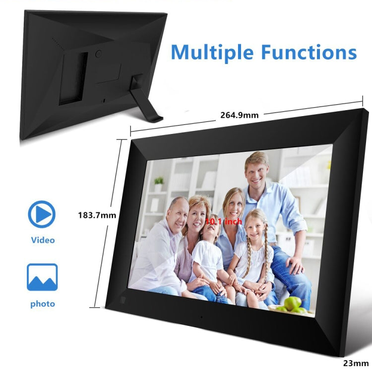 [US Warehouse] P100 10.1 inch 16GB Smart WiFi Cloud Digital Picture Frame with 800x1280 IPS LCD Panel