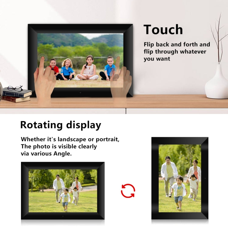 [US Warehouse] P100 10.1 inch 16GB Smart WiFi Cloud Digital Picture Frame with 800x1280 IPS LCD Panel