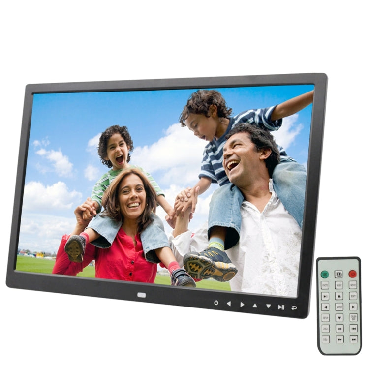 17.0 inch LED Display Digital Photo Frame with 7-keys Touch Button Control / Holder / Remote Control, Allwinner Technology, Support USB / SD Card Input / OTG, US/EU/UK Plug