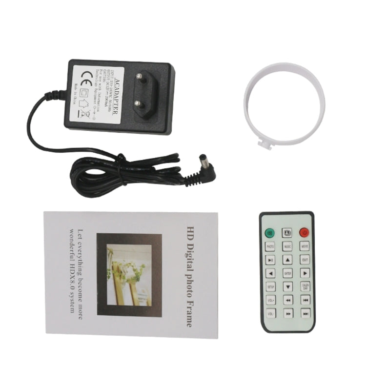 17.0 inch LED Display Digital Photo Frame with 7-keys Touch Button Control / Holder / Remote Control, Allwinner Technology, Support USB / SD Card Input / OTG, US/EU/UK Plug