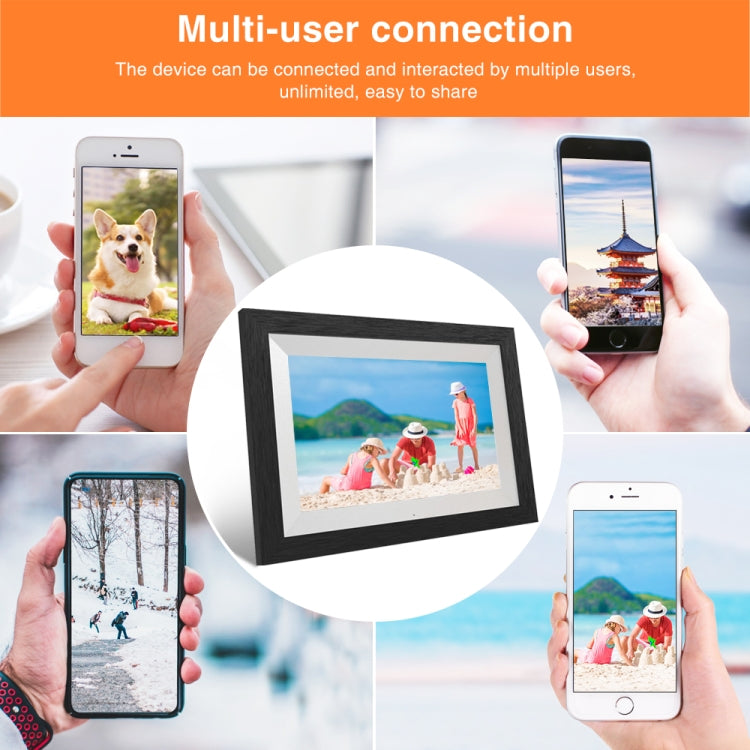 G100 10.1 inch LCD Screen WIFI Cloud Album Digital Photo Frame Electronic Photo Album with Touch Rotating Screen & Video Push