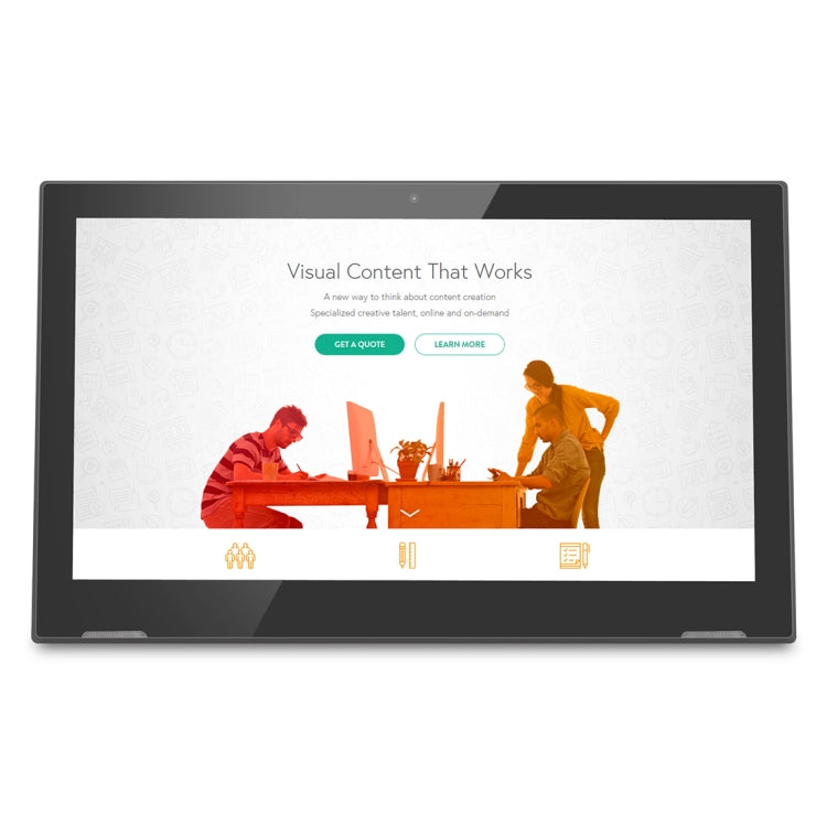 HSD1303T Touch Screen All in One PC with Holder, 2GB+16GB, 13.3 inch LCD Android 8.1 RK3288 Octa-core Cortex A53 1.5G, Support OTG & Bluetooth & WiFi