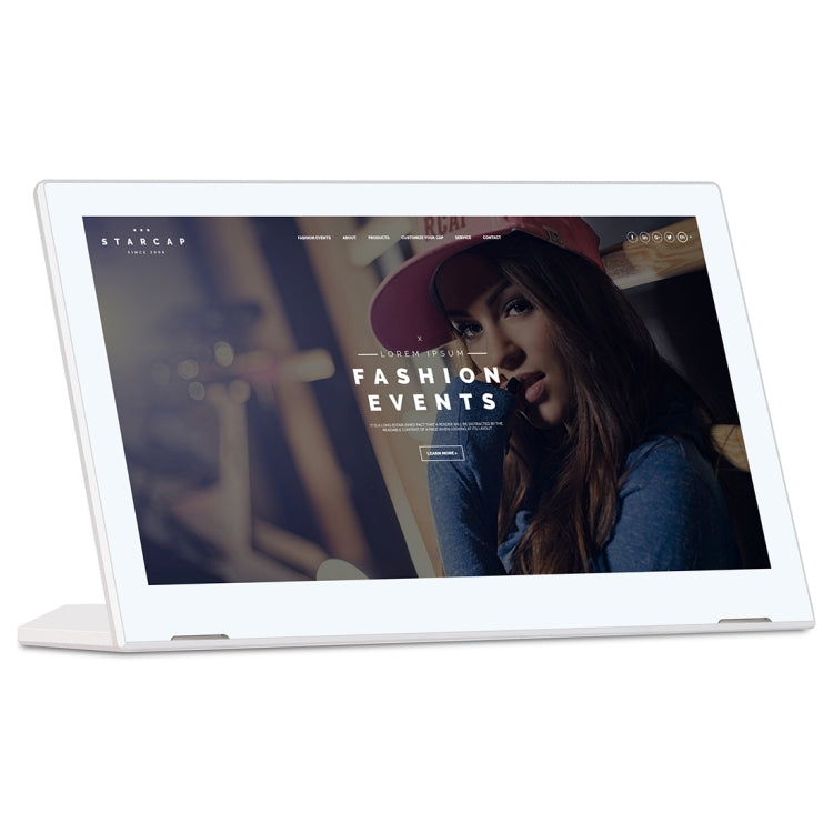 HSD1303T Touch Screen All in One PC with Holder, 2GB+16GB, 13.3 inch LCD Android 8.1 RK3288 Octa-core Cortex A53 1.5G, Support OTG & Bluetooth & WiFi