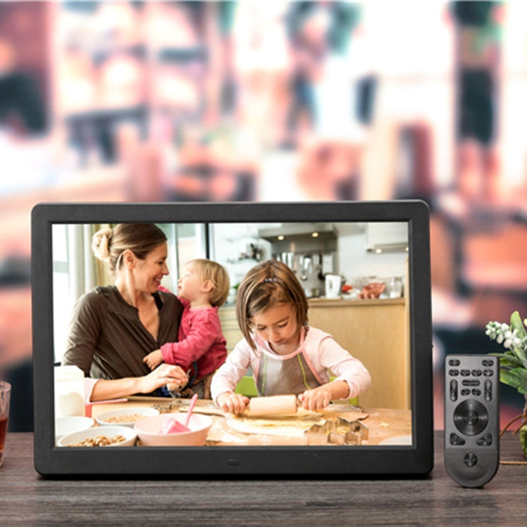 HSD1541 15.4 inch LED 1280x800 Double Side Digital Photo Frame with Holder and Remote Control, Support SD / MMC / MS Card / HDMI / USB Port