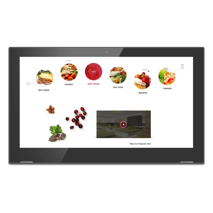 HSD1703 Touch Screen All in One PC with Holder, 2GB+16GB, 15.6 inch LCD Android 8.1 RK3288 Octa-core Cortex A53 1.5G, Support OTG & Bluetooth & WiFi