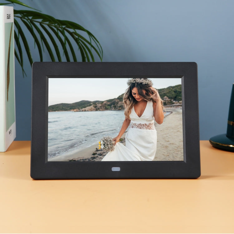 XCLT8080 8 inch TFT Screen Digital Photo Frame 1280*800 with Holder & Remote Control, Support USB / SD Card Input