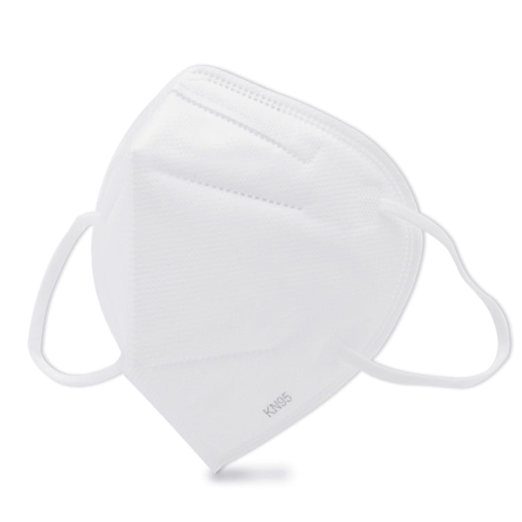 10 PCS KN95 n95 Foldable Earloop Breathable Respirator Dustproof Antiviral Anti-fog Protective Mask(White)