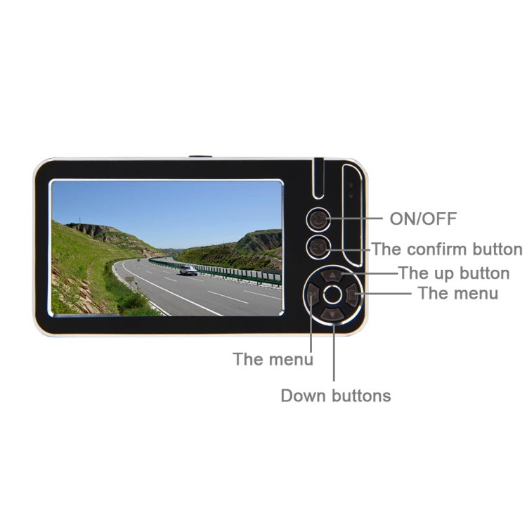 G636 2.7 inch Screen Display Car DVR Recorder, Support Loop Recording / Motion Detection / G-Sensor / Night Vision Function
