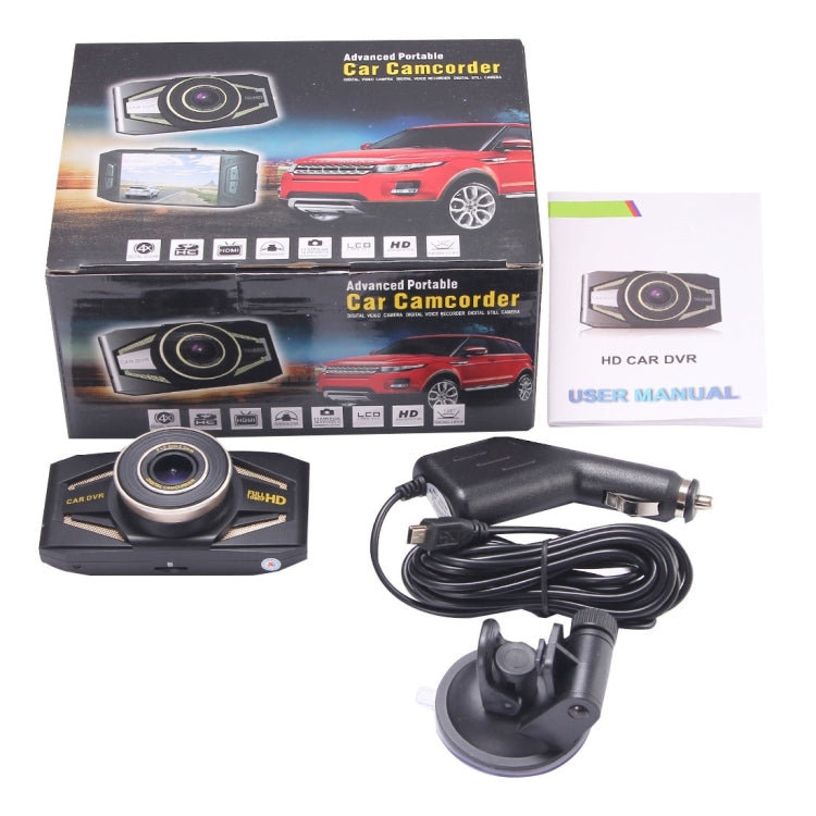 Portable Full HD 1080P Car Camcorder DVR Driving Recorder Digital Video Camera Voice Recorder, 2.4 inch TFT Screen Display, HD COMS Lens, Support 32GB TF Card(Maximum)