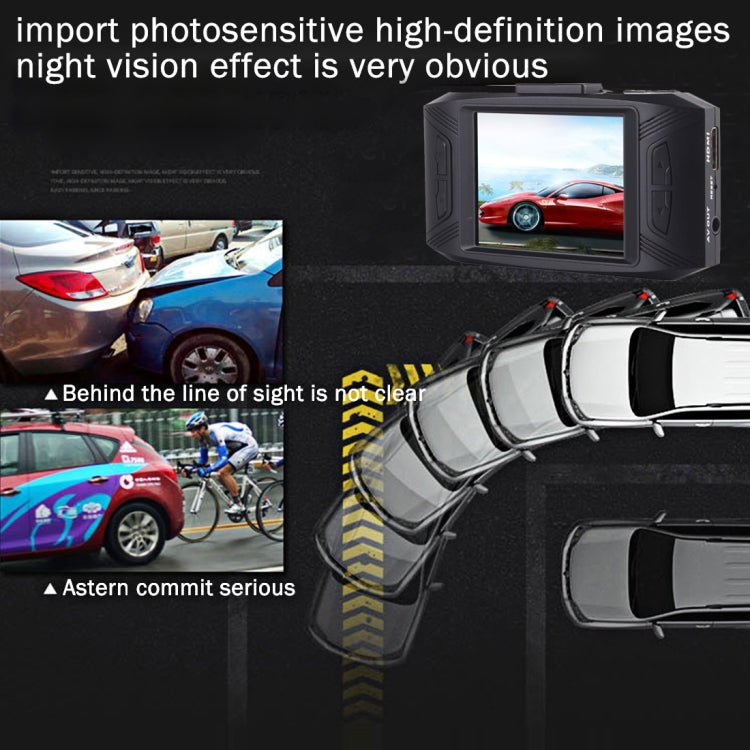 Portable Full HD 1080P Car Camcorder DVR Driving Recorder Digital Video Camera Voice Recorder, 2.4 inch TFT Screen Display, HD COMS Lens, Support 32GB TF Card(Maximum)