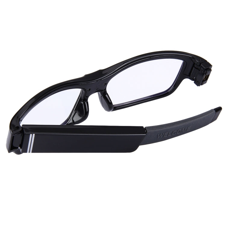 TA-005 HD 1080P 5.0 Mega Pixels CMOS Glasses DVR Recorder No Pinhole Camera with Audio / Video Recording / Photo Function, Support TF Card up to 32GB (Plain Glass Spectacles)