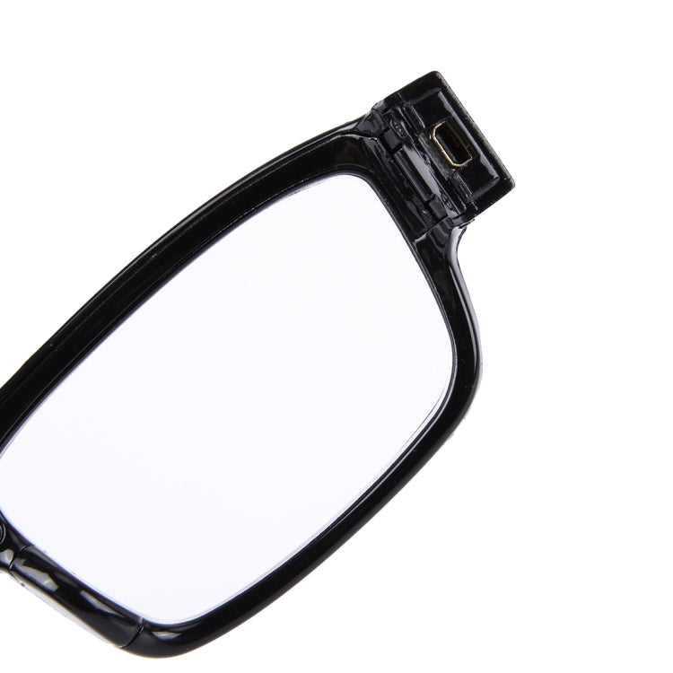 TA-005 HD 1080P 5.0 Mega Pixels CMOS Glasses DVR Recorder No Pinhole Camera with Audio / Video Recording / Photo Function, Support TF Card up to 32GB (Plain Glass Spectacles)