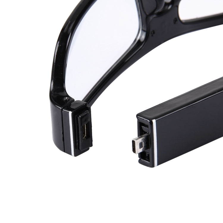 TA-005 HD 1080P 5.0 Mega Pixels CMOS Glasses DVR Recorder No Pinhole Camera with Audio / Video Recording / Photo Function, Support TF Card up to 32GB (Plain Glass Spectacles)