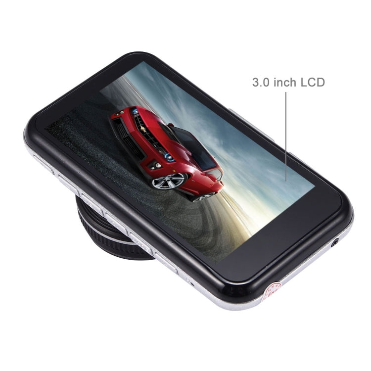 075 Full HD 1080P VGA 3.0 inch Screen 150 Degrees Wide Angle Car DVR Dual Camera Recorder, Support AVOUT / HDMI Video Output, Seamless Video, 32GB TF Card
