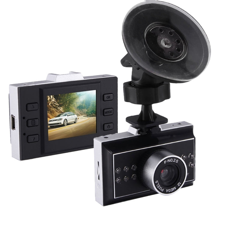 076 HD 720P VGA 2.4 inch Screen 120 Degrees Wide Angle Car DVR Camera Recorder, Support HDMI Video Output, Night Vision, Motion Detection, 32GB TF Card