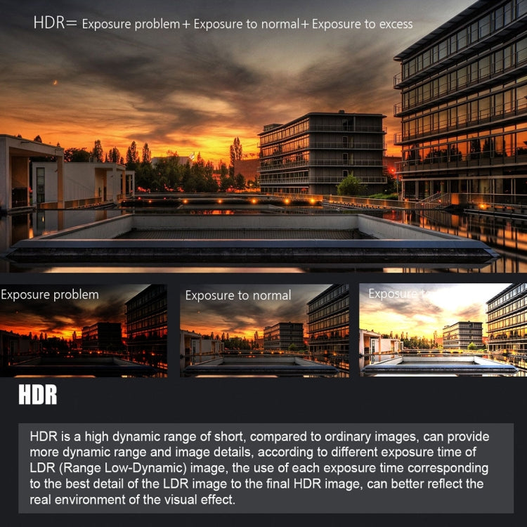 DAB205 Car DVR Camera 3.0 inch LCD Screen HD 1440P 178 Degree Wide Angle Viewing, Support Motion Detection / TF Card / G-Sensor / HDMI / HDR(Black)