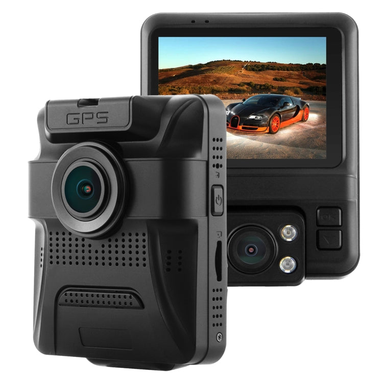 GS65H Car DVR Camera 2.4 inch LCD Screen HD 1080P 150 Degree Wide Angle Viewing, Support Motion Detection / TF Card / G-Sensor / HDMI(Black)