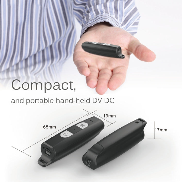 T195 1080P HD Portable Recorder Handheld DV DC, Support TF Card(Black)