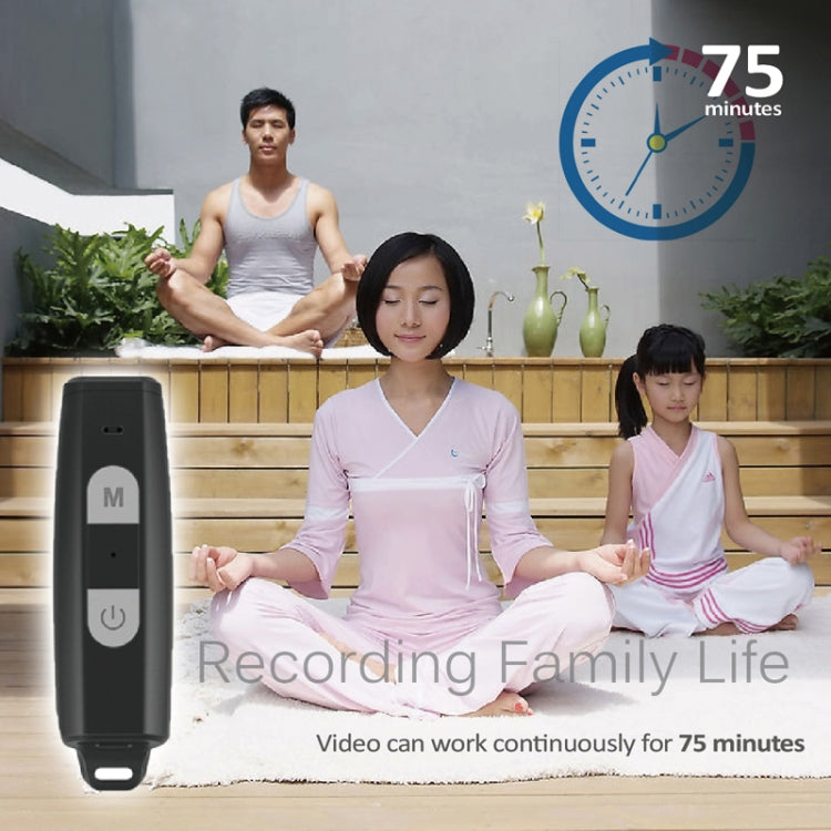 T195 1080P HD Portable Recorder Handheld DV DC, Support TF Card(Black)