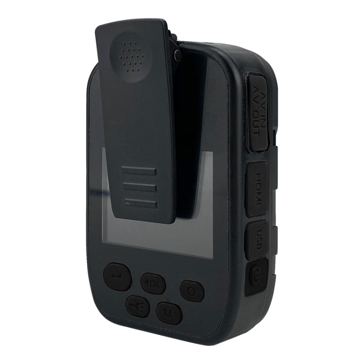 C82 Portable 1080P HD Field Recorder with 2.0 inch Display & Epaulette Back Clip, Support Infrared Night Vision & Red and Blue Light Flashing & Segmented Recording & Loop Recording & Motion Detection(Black)