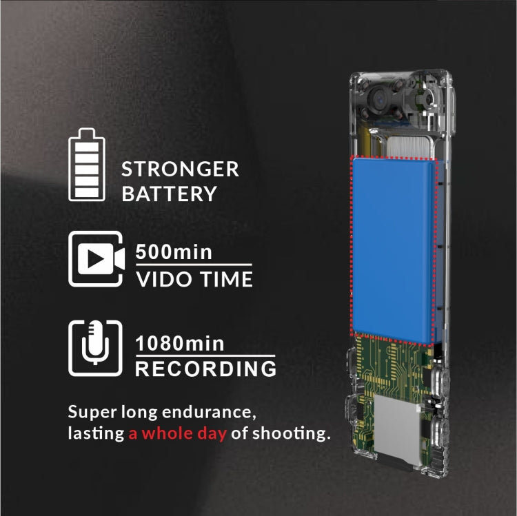 B13 Smart Camera Pen Back Clip Design 1080P HD Camera Video Recorder, Support Infrared Night Vision /180 Degrees Rotation Camera / TF Card