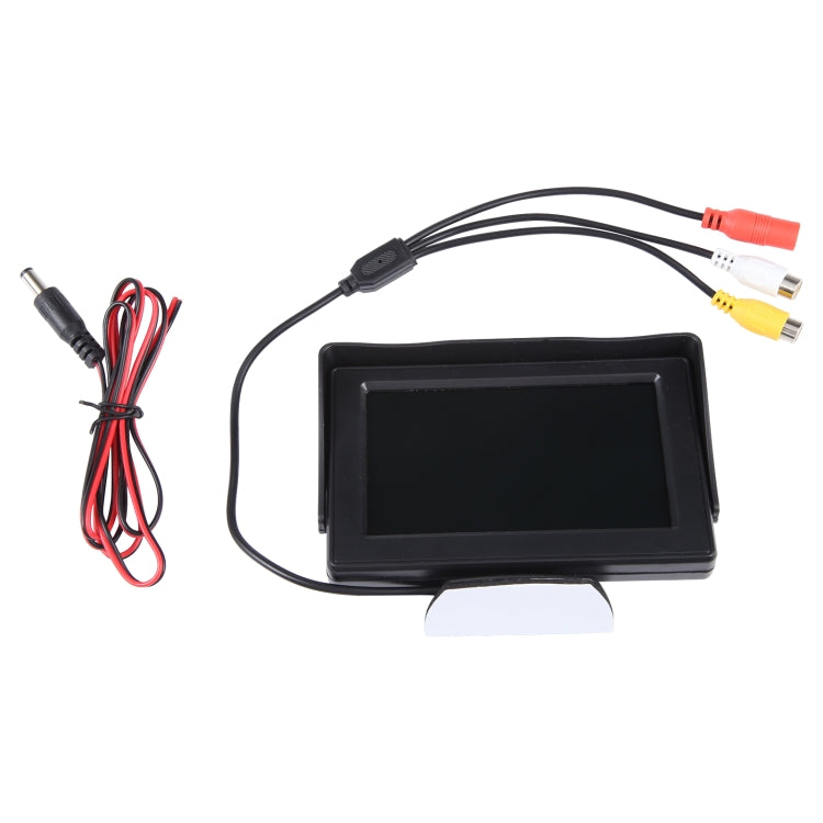 S-CLM-0105 4.3 inch Stand Car TFT HD Monitor With Sunshade(Black)