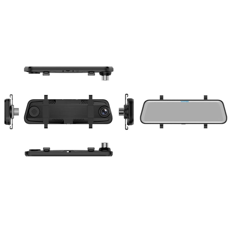 HAMTOD HG91 9.88 inch 170 Degrees Wide Angle HD Dual Mirror Dash Video Car DVR