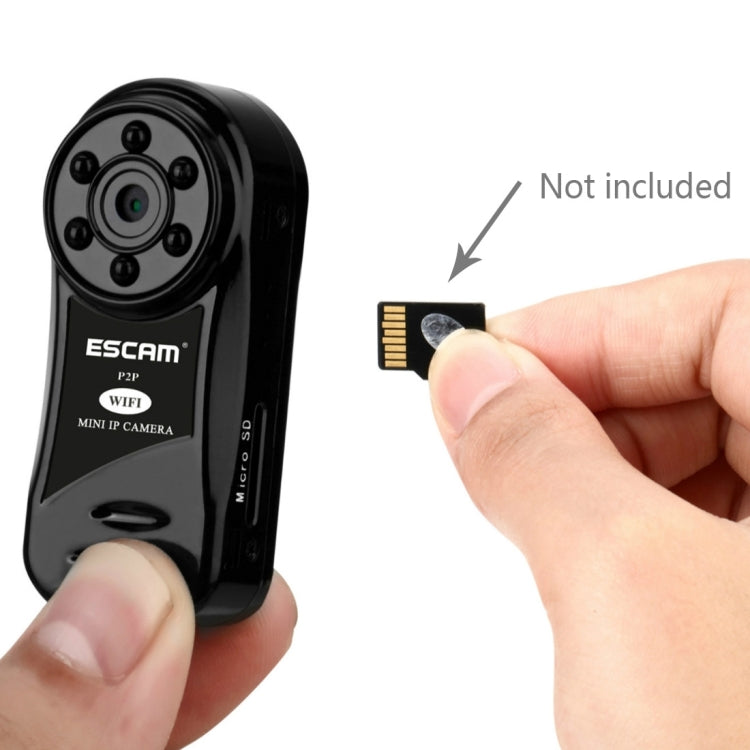ESCAM Thumb QM10 HD 720P Digital Video Recorder Camcorder WiFi Thumb Mini DV, Support Motion Detection / Night Vision