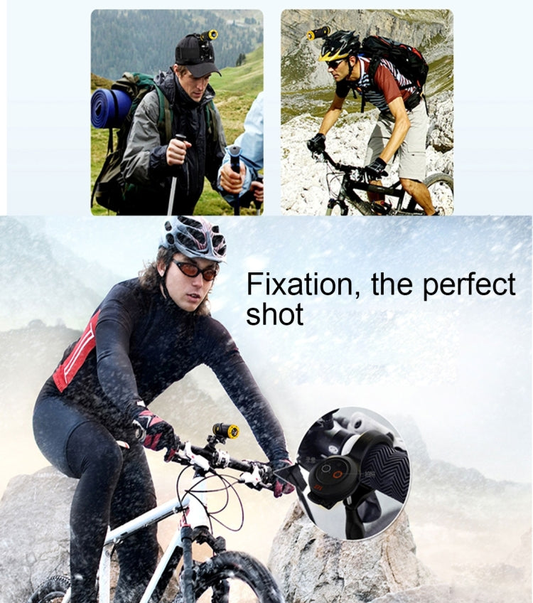 XM Warrior XM-JPGA1-2 1080P FHD WiFi 2.0MP Waterproof Sport Camera Vehicle DVR with 2.4GHz Remote Control, 165 Degree Wide Angle Viewing, Support G-sensor / Emergency Recording / Parking Monitor(Yellow)