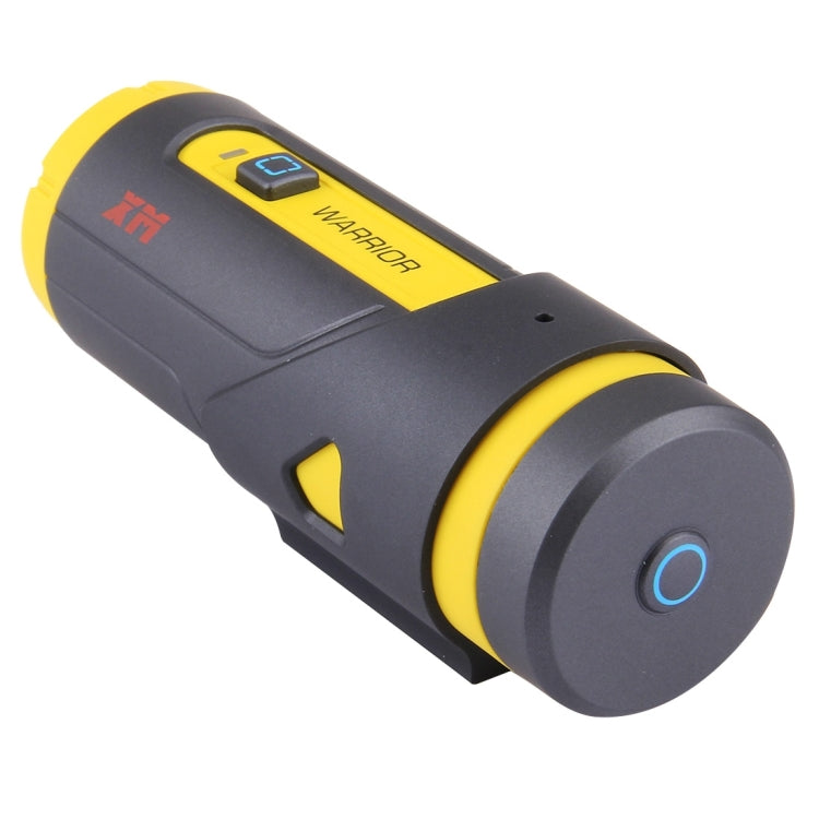 XM Warrior XM-JPGA1-2 1080P FHD WiFi 2.0MP Waterproof Sport Camera Vehicle DVR with 2.4GHz Remote Control, 165 Degree Wide Angle Viewing, Support G-sensor / Emergency Recording / Parking Monitor(Yellow)