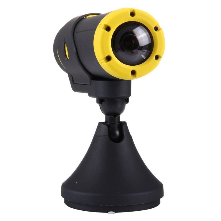 XM Warrior XM-JPGA1-2 1080P FHD WiFi 2.0MP Waterproof Sport Camera Vehicle DVR with 2.4GHz Remote Control, 165 Degree Wide Angle Viewing, Support G-sensor / Emergency Recording / Parking Monitor(Yellow)